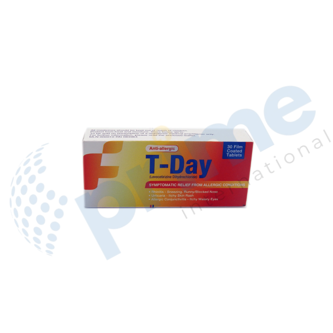 T-Day Tablet (Levocetirizine Dihydrochloride)