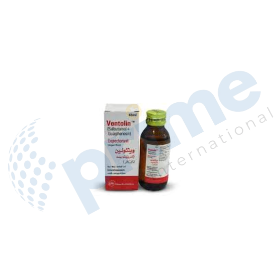Ventolin Expectorant (Salbutamol + Guaiphenesin) (sugar-free)